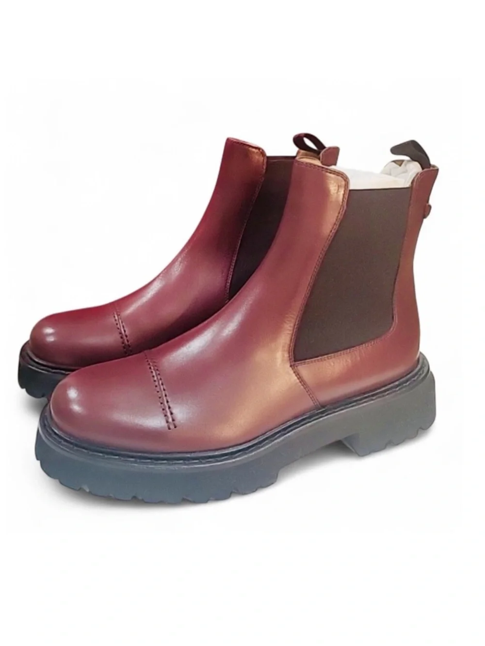 Salvatore Ferragamo George 2 Brown Leather Chelsea Boots US Men’s 9.5 (NWT)